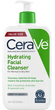 Load image into Gallery viewer, CeraVe Hydrating Face Wash | 16 Ounce | Daily Facial Cleanser for Dry Skin | Fragrance Free